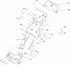 Rasenmäher 22176TE - Toro 53cm Heavy-Duty Recycler Mower (SN: 270000001 - 270999999) (2007) Listas de piezas de repuesto y dibujos HANDLE ASSEMBLY