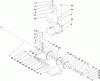 Rasenmäher 22176TE - Toro 53cm Heavy-Duty Recycler Mower (SN: 310000001 - 310999999) (2010) Listas de piezas de repuesto y dibujos GEAR CASE ASSEMBLY NO. 74-1860