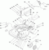 Rasenmäher 22177 - Toro 21" Heavy-Duty Recycler Mower (SN: 240000001 - 240999999) (2004) Listas de piezas de repuesto y dibujos DECK, CHUTE AND WHEEL ASSEMBLY