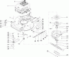 Rasenmäher 22177TE - Toro 53cm Heavy-Duty Recycler Mower (SN: 240000001 - 240999999) (2004) Listas de piezas de repuesto y dibujos ENGINE AND BLADE ASSEMBLY