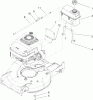 Rasenmäher 22177TE - Toro 53cm Heavy-Duty Recycler Mower (SN: 240000001 - 240999999) (2004) Listas de piezas de repuesto y dibujos FUEL LINE AND TANK ASSEMBLY