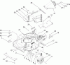 Rasenmäher 22177TE - Toro 53cm Heavy-Duty Recycler Mower (SN: 270000001 - 270999999) (2007) Listas de piezas de repuesto y dibujos HOUSING, CHUTE AND WHEEL ASSEMBLY