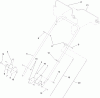 Rasenmäher 22186TE - Toro Commercial 53cm Mower (SN: 311000001 - 311999999) (2011) Listas de piezas de repuesto y dibujos HANDLE ASSEMBLY