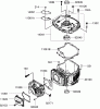 Rasenmäher 22187 - Toro 21" Heavy-Duty Recycler Mower (SN: 270000001 - 270999999) (2007) Listas de piezas de repuesto y dibujos CYLINDER AND CRANKCASE ASSEMBLY KAWASAKI FJ180V-AS31