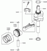 Rasenmäher 22187 - Toro 21" Heavy-Duty Recycler Mower (SN: 270000001 - 270999999) (2007) Listas de piezas de repuesto y dibujos PISTON AND CRANKSHAFT ASSEMBLY KAWASAKI FJ180V-AS31