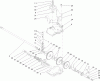 Rasenmäher 22187TE - Toro 53cm Heavy-Duty Recycler Walk-Behind Mower (SN: 312000001 - 312999999) (2012) Listas de piezas de repuesto y dibujos GEAR CASE ASSEMBLY NO. 74-1860