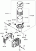 Rasenmäher 22188 - Toro 21" Heavy-Duty Recycler Walk-Behind Mower (SN: 270000001 - 270999999) (2007) Listas de piezas de repuesto y dibujos AIR FILTER AND MUFFLER ASSEMBLY KAWASAKI FJ180V-AS30