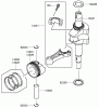 Rasenmäher 22188 - Toro 21" Heavy-Duty Recycler Walk-Behind Mower (SN: 270000001 - 270999999) (2007) Listas de piezas de repuesto y dibujos PISTON AND CRANKSHAFT ASSEMBLY KAWASAKI FJ180V-AS30