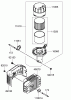 Rasenmäher 22190 - Toro 21" Heavy-Duty Recycler Walk-Behind Mower (SN: 270000001 - 270999999) (2007) Listas de piezas de repuesto y dibujos AIR FILTER AND MUFFLER ASSEMBLY KAWASAKI FJ180V-AS39