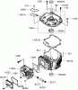 Rasenmäher 22190 - Toro 21" Heavy-Duty Recycler Walk-Behind Mower (SN: 270000001 - 270999999) (2007) Listas de piezas de repuesto y dibujos CYLINDER AND CRANKCASE ASSEMBLY KAWASAKI FJ180V-AS39