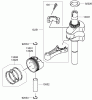 Rasenmäher 22190 - Toro 21" Heavy-Duty Recycler Walk-Behind Mower (SN: 270000001 - 270999999) (2007) Listas de piezas de repuesto y dibujos PISTON AND CRANKSHAFT ASSEMBLY KAWASAKI FJ180V-AS39