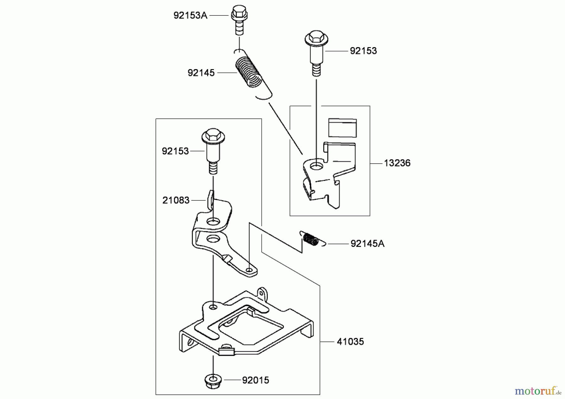  Rasenmäher 22194 - Toro PT21 Trim Mower (SN: 280000001 - 280999999) (2008) BRAKE AND COVER ASSEMBLY KAWASAKI FJ180V-AS34