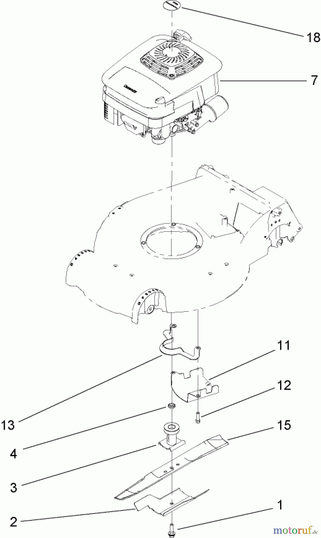  Rasenmäher 22194 - Toro PT21 Trim Mower (SN: 280000001 - 280999999) (2008) ENGINE ASSEMBLY