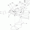 Rasenmäher 22200TE - Toro 66cm Heavy-Duty Rear Bagger Lawn Mower (SN: 310000001 - 310999999) (2010) Listas de piezas de repuesto y dibujos HOUSING ASSEMBLY