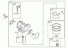 Rasenmäher 22243 - Toro Commercial Side-Discharge Lawnmower (SN: 270000001 - 270999999) (2007) Listas de piezas de repuesto y dibujos CARBURETOR ASSEMBLY BRIGGS AND STRATTON 12W802-1701-B1