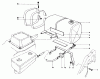 Rasenmäher 22510 - Toro Walk-Behind Mower (SN: 8000001 - 8999999) (1988) Listas de piezas de repuesto y dibujos GAS TANK ASSEMBLY