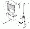 Rasenmäher 22621 - Toro Walk-Behind Mower (SN: 7000001 - 7999999) (1987) Listas de piezas de repuesto y dibujos AIR CLEANER & OIL FILL TUBE ASSEMBLY