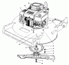 Rasenmäher 22621 - Toro Walk-Behind Mower (SN: 7000001 - 7999999) (1987) Listas de piezas de repuesto y dibujos ENGINE ASSEMBLY (MODEL NO. 22525)