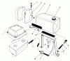 Rasenmäher 22525 - Toro Walk-Behind Mower (SN: 7000001 - 7999999) (1987) Listas de piezas de repuesto y dibujos GAS TANK ASSEMBLY