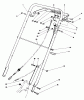 Rasenmäher 22621 - Toro Walk-Behind Mower (SN: 7000001 - 7999999) (1987) Listas de piezas de repuesto y dibujos HANDLE ASSEMBLY (MODEL NO. 22621)