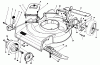 Rasenmäher 22580 - Toro Walk-Behind Mower (SN: 0000001 - 0999999) (1990) Listas de piezas de repuesto y dibujos HOUSING ASSEMBLY