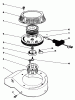 Rasenmäher 22580 - Toro Walk-Behind Mower (SN: 0000001 - 0999999) (1990) Listas de piezas de repuesto y dibujos RECOIL ASSEMBLY (MODEL NO. 47PK9-3)