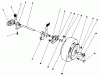 Rasenmäher 22581 - Toro Walk-Behind Mower (SN: 1000001 - 1999999) (1991) Listas de piezas de repuesto y dibujos REAR AXLE ASSEMBLY