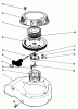 Rasenmäher 22581 - Toro Walk-Behind Mower (SN: 1000001 - 1999999) (1991) Listas de piezas de repuesto y dibujos RECOIL ASSEMBLY (MODEL NO. 47PL0-3)