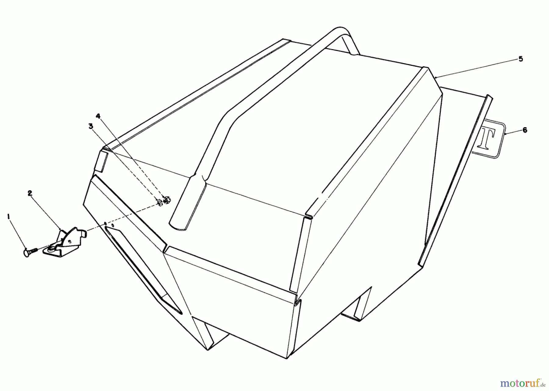  Rasenmäher 22621 - Toro Walk-Behind Mower (SN: 0000001 - 0999999) (1990) STEEL GRASS CATCHER (MODEL 22099) (OPTIONAL)