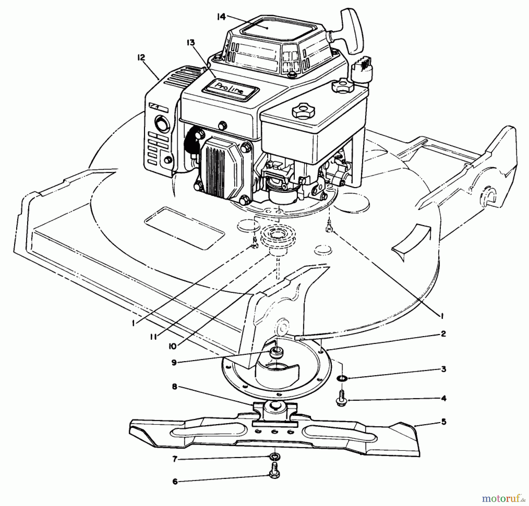  Rasenmäher 22622 - Toro Walk-Behind Mower (SN: 2000001 - 2999999) (1992) ENGINE ASSEMBLY