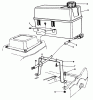 Rasenmäher 22621 - Toro Walk-Behind Mower (SN: 1000001 - 1999999) (1991) Listas de piezas de repuesto y dibujos GAS TANK ASSEMBLY