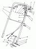 Rasenmäher 22622 - Toro Walk-Behind Mower (SN: 2000001 - 2999999) (1992) Listas de piezas de repuesto y dibujos HANDLE ASSEMBLY