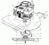 Rasenmäher 22621 - Toro Walk-Behind Mower (SN: 9000001 - 9999999) (1989) Listas de piezas de repuesto y dibujos ENGINE ASSEMBLY