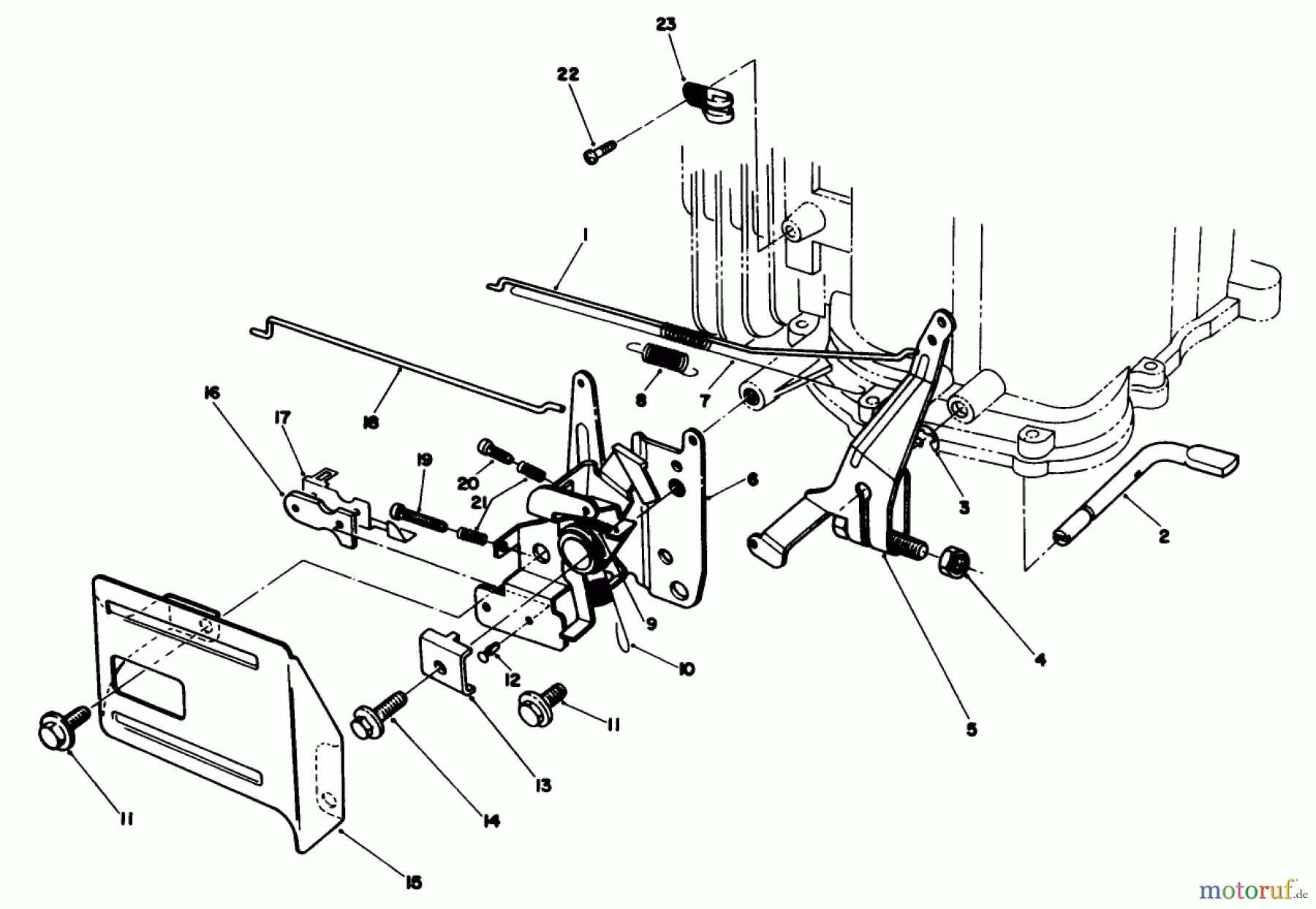  Rasenmäher 22621 - Toro Walk-Behind Mower (SN: 8000001 - 8999999) (1988) ENGINE ASSEMBLY MODEL NO. VMH-7 #5