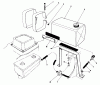 Rasenmäher 22621 - Toro Walk-Behind Mower (SN: 8000001 - 8999999) (1988) Listas de piezas de repuesto y dibujos GAS TANK ASSEMBLY