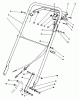 Rasenmäher 22621C - Toro Walk-Behind Mower (SN: 9000001 - 9999999) (1989) Listas de piezas de repuesto y dibujos HANDLE ASSEMBLY