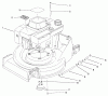 Rasenmäher 22623 - Toro Walk-Behind Mower (SN: 7000001 - 7999999) (1987) Listas de piezas de repuesto y dibujos ENGINE ASSEMBLY #1