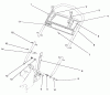 Rasenmäher 22623 - Toro Walk-Behind Mower (SN: 7000001 - 7999999) (1987) Listas de piezas de repuesto y dibujos HANDLE ASSEMBLY