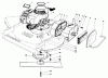 Rasenmäher 22700C - Toro Walk-Behind Mower (SN: 8000001 - 8999999) (1988) Listas de piezas de repuesto y dibujos ENGINE ASSEMBLY