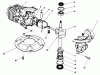 Rasenmäher 22700C - Toro Walk-Behind Mower (SN: 8000001 - 8999999) (1988) Listas de piezas de repuesto y dibujos ENGINE ASSEMBLY MODEL NO. 47PH7 #1