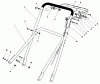 Rasenmäher 22680C - Toro Walk-Behind Mower (SN: 8000001 - 8999999) (1988) Listas de piezas de repuesto y dibujos HANDLE ASSEMBLY