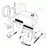 Rasenmäher 22700 - Toro Walk-Behind Mower (SN: 1000001 - 1999999) (1991) Listas de piezas de repuesto y dibujos GAS TANK ASSEMBLY