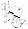 Rasenmäher 22700 - Toro Walk-Behind Mower (SN: 2000001 - 2999999) (1992) Listas de piezas de repuesto y dibujos GAS TANK ASSEMBLY