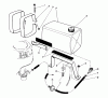 Rasenmäher 22700B - Toro Walk-Behind Mower (SN: 39000001 - 39999999) (1993) Listas de piezas de repuesto y dibujos GAS TANK ASSEMBLY