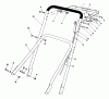 Rasenmäher 22700B - Toro Walk-Behind Mower (SN: 39000001 - 39999999) (1993) Listas de piezas de repuesto y dibujos HANDLE ASSEMBLY