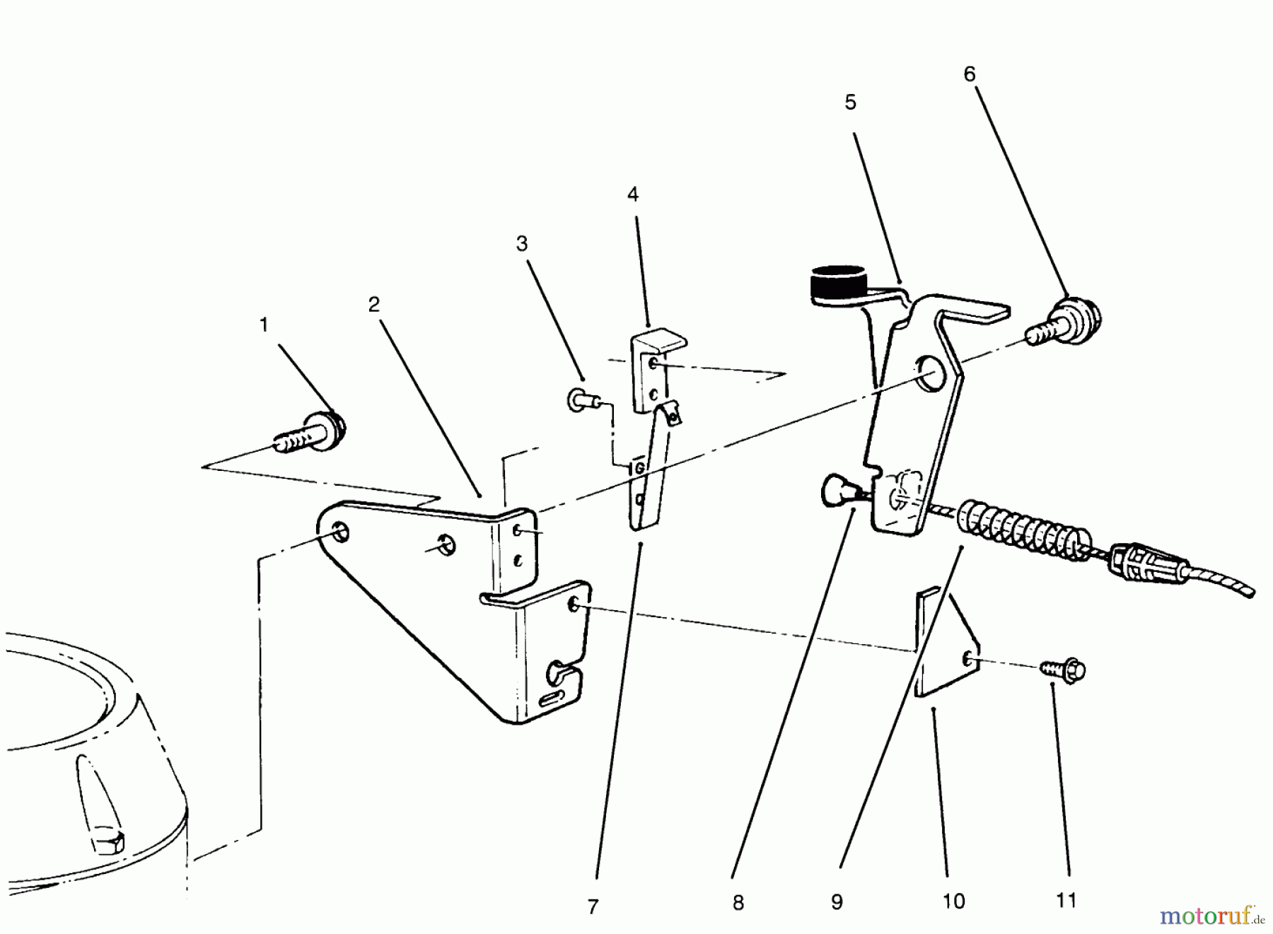  Rasenmäher 22700BC - Toro Walk-Behind Mower (SN: 5900001 - 5999999) (1995) BRAKE ASSEMBLY