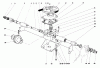 Rasenmäher 23100 - Toro Walk-Behind Mower (SN: 0000001 - 0999999) (1970) Listas de piezas de repuesto y dibujos GEAR BOX ASSEMBLY