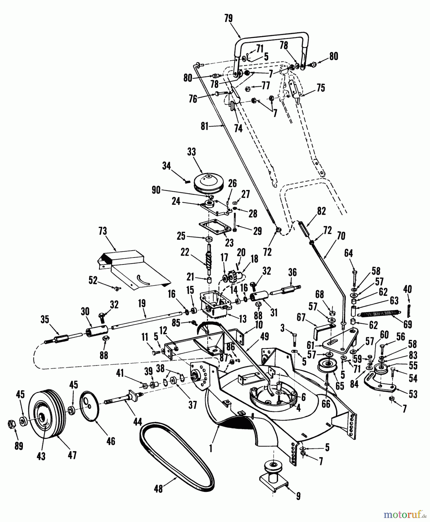  Rasenmäher 23100 - Toro Walk-Behind Mower (SN: 8000001 - 8999999) (1968) 21