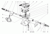 Rasenmäher 23123 - Toro Whirlwind Hevi-Duty Walk-Behind Mower (SN: 4000001 - 4999999) (1974) Listas de piezas de repuesto y dibujos GEAR CASE ASSEMBLY S.P. MODELS 23144 & 23123