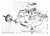 Rasenmäher 23144 - Toro Whirlwind Hevi-Duty Walk-Behind Mower (SN: 4000001 - 4999999) (1974) Listas de piezas de repuesto y dibujos HOUSING ASSEMBLY S.P. MODELS 23144 & 23123